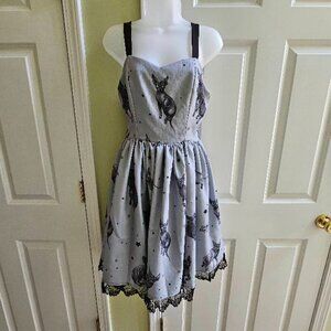 Lady Sloth Where is the Bat? Gothic Pinup Dress Size Medium